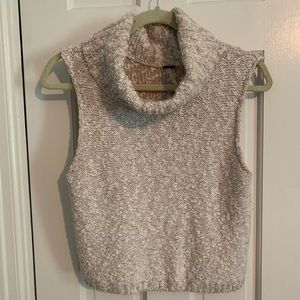 Free people sleeveless turtle neck sweater